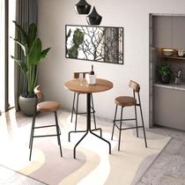 Mesa Bistrô Soho 80cm Est.Preta