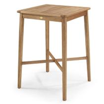 Mesa Bistrô Trama Quadrada Stain Jatobá 100cm - 67232 Mesa Bistrô Trama Quadrada Stain Jatobá 100cm - 67232