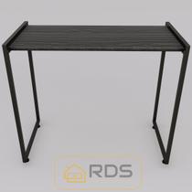 Mesa Buffet Balcão Aparador Bella Com Pés Preto 90x45x76