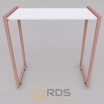 Mesa Buffet Balcão Aparador Bella Com Pés Rosé Gold 90x45x90