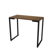 Mesa Buffet Balcão Aparador Industrial MDF Pé Preto 90X45X76