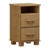 Mesa Cabeceira 2 Gavetas Com Nicho Ouro Freijó - FN Mesa Cabeceira 2 Gavetas Com Nicho Ouro Freijó - FN