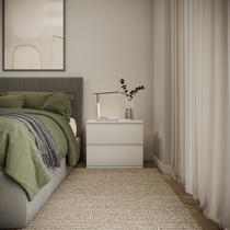 Mesa Cabeceira 2 Gavetas Elunna Cava