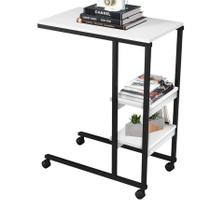 Mesa Cabeceira Auxiliar Cama Sofá Rodizios Estilo Industrial