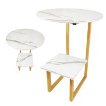 Mesa Cabeceira Canto Lateral Quarto Sala Varanda Escritorio Mesinha Redonda Multiuso Minimalista Decoraçao