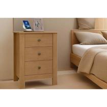 Mesa Cabeceira Casal Maggiore c/ 3 Gavetas Rovere - Lopas