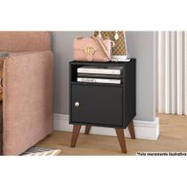 Mesa Cabeceira Casal RT3145 c/ 1 Porta Preto - Movelbento Mesa Cabeceira Casal RT3145 c/ 1 Porta Preto - Movelbento