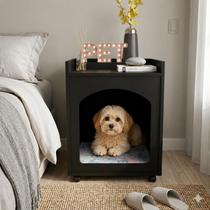 Mesa Cabeceira Casinha Cachorro Gato Pet Ninho Preto Fosco Mesa Cabeceira Casinha Cachorro Gato Pet Ninho Preto Fosco