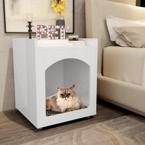 Mesa Cabeceira Casinha de Cachorro/Gato PET Branco - Ofertamo Mesa Cabeceira Casinha de Cachorro/Gato PET Branco - Ofertamo