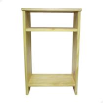 Mesa Cabeceira de Madeira Quarto Rústico Apoio Pra Cama 65cm