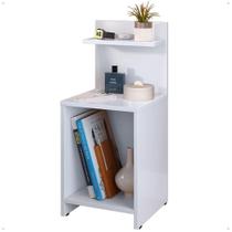Mesa Cabeceira Fantasy Nicho Porta Objetos Prateleira Organizadora Mesinha Lateral Decoração Quarto Branco Lojas RPM Mesa Cabeceira Fantasy Nicho Porta Objetos Prateleira Organizadora Mesinha Lateral Decoração Quarto Branco Lojas RPM