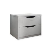 Mesa Cabeceira Infantil Conect c/ 2 Gavetas Branco - Santos Andirá