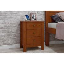 Mesa Cabeceira Infantil Maggiore c/ 3 Gavetas Frassino - Lopas