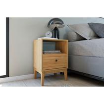 Mesa Cabeceira Infantil MB 1041 c/ 1 Gaveta Mel - Movelbento