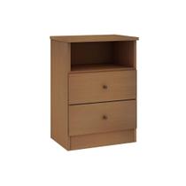 Mesa Cabeceira Irlanda c/ 2 Gavetas Freijo - Genialflex