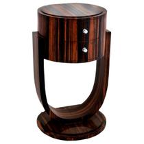 Mesa Cabeceira Madeira Maciça 02 Gav. Design Contemporâneo Brilhante Marrom Mesa Cabeceira Madeira Maciça 02 Gav. Design Contemporâneo Brilhante Marrom