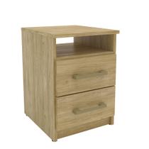 Mesa Cabeceira Mademovel 2 Gavetas 1 Nicho Mel