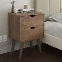 Mesa Cabeceira Madri 2 Gavetas com Pés Em Polipropileno Altos 16cm Mesa Cabeceira Madri 2 Gavetas com Pés Em Polipropileno Altos 16cm