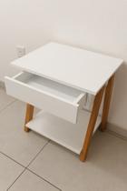 Mesa Cabeceira mesa de cabeceira 1 Gav Ravena Off White Amadeirado