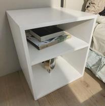 Mesa cabeceira nicho quarto 39x50x37 Branco