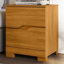 Mesa Cabeceira para Quarto 51cm 2 Gavetas Athenas Cinamomo Z17 - Mpozenato Mesa Cabeceira para Quarto 51cm 2 Gavetas Athenas Cinamomo Z17 - Mpozenato