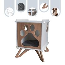 Mesa Cabeceira Pet Cachorro Mdf Pata com Pés
