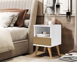Mesa Cabeceira Pix compacta mesinhas com 1 gaveta estilo retrô cama criado para quarto casal solteiro ENVIA SOMENTE 04 UN