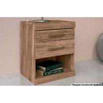 Mesa Cabeceira Plus c/ 2 Gavetas Atacama-Jatobá - Santos Andirá Mesa Cabeceira Plus c/ 2 Gavetas Atacama-Jatobá - Santos Andirá