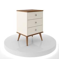 Mesa Cabeceira Quarto 3 gavetaS Decoração Moderna Lateral Cama Organizada MIX