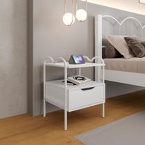 Mesa cabeceira quarto canto cama criado - Branco Mesa cabeceira quarto canto cama criado - Branco