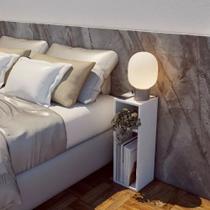 Mesa Cabeceira Quarto Versátil e Moderno MDP Cor Neutra