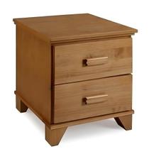 Mesa Cabeceira Slim 2 Gavetas Mel Fosco