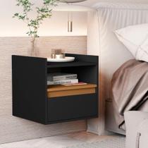 Mesa Cabeceira Suspensa Iglesias Preto Nature Mesa Cabeceira Suspensa Iglesias Preto Nature