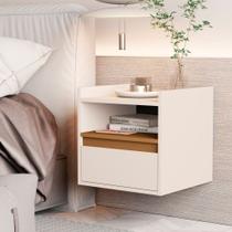 Mesa Cabeceira Suspensa Off White Nature Mesa Cabeceira Suspensa Off White Nature