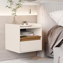 Mesa Cabeceira Suspensa Porta Basculante Miguel Cor Off