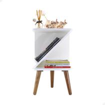 Mesa Cabeceira Z Tripé Retrô Pé Palito Quarto Sala