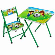 Mesa Cadeira Infantil Dobrável Estudo Desenho Pintura Criança Colorida Mesa Cadeira Infantil Dobrável Estudo Desenho Pintura Criança Colorida