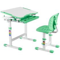Mesa + Cadeira Infantil Estudos E Desenho Regulável B201S Ve - Central Suportes