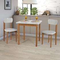 Mesa Cadeiras 80cm Estofado MDF Pinus Para Ambientes Pequeno Mesa Cadeiras 80cm Estofado MDF Pinus Para Ambientes Pequeno