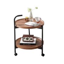 Mesa Café Alta Lateral 2 Camadas para Quarto Sala Rodinhas Mesa Café Alta Lateral 2 Camadas para Quarto Sala Rodinhas