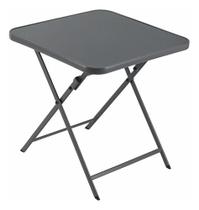 Mesa Camping Dobravel De Aco Cinza 72x70x70cm Quadrada Mesa Camping Dobravel De Aco Cinza 72x70x70cm Quadrada