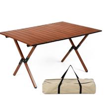 Mesa Camping Dobrável Portátil Alumínio Acampamento Praia Com Bolsa De Transporte
