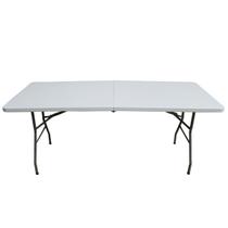 Mesa Camping Dobrável Vira Maleta 1,80 X 73cm Importway