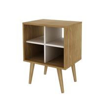 Mesa Canto 4 Nichos 45x59,5x33 cm Natural/Off White Mesa Canto 4 Nichos 45x59,5x33 cm Natural/Off White