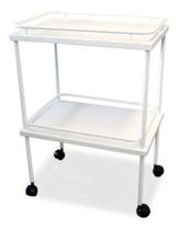 Mesa Carrinho Auxiliar Com 2 Prateleiras Varanda E Rodízios