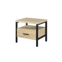 Mesa Casafoyer Yawan Wooden Accent Storage Oak Black Mesa Casafoyer Yawan Wooden Accent Storage Oak Black