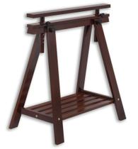 Mesa Cavalete Tabaco Escuro altura regulavel