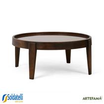 Mesa Central Grande Penha Castanho Canela e Castanho Oregon - Datelli Design