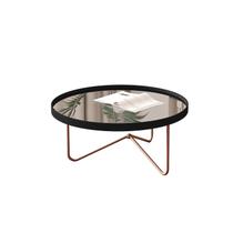 Mesa Centro Alamanda Preto Pe Bronze - Moveis JB Mesa Centro Alamanda Preto Pe Bronze - Moveis JB