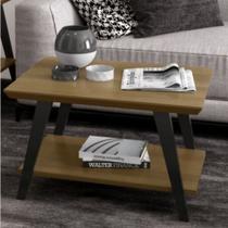 Mesa Centro Davi com Pés Madeira Freijó Preto